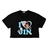 Kpop JIN Print Short-sleeved T-shirt Top